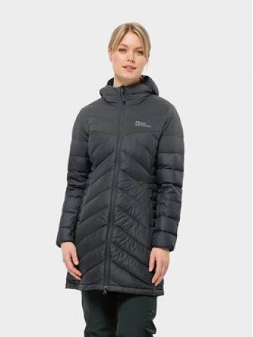 Jack Wolfskin Пуховик Tundra Down Coat 1207751 Чорний Regular Fit Jack Wolfskin Пуховик Tundra Down Coat 1207751 Чорний Regular Fit
