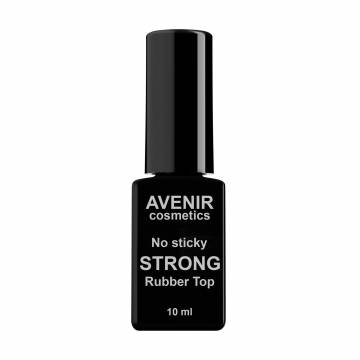 Топ для гель-лака Avenir Cosmetics No Sticky Strong Rubber Top без липкого слоя, 10 мл Топ для гель-лака Avenir Cosmetics No Sticky Strong Rubber Top без липкого слоя, 10 мл