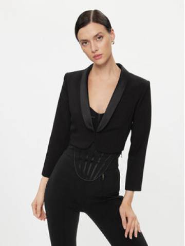 Elisabetta Franchi Піджак GI-091-37E2-V6000 Чорний Slim Fit Elisabetta Franchi Піджак GI-091-37E2-V6000 Чорний Slim Fit
