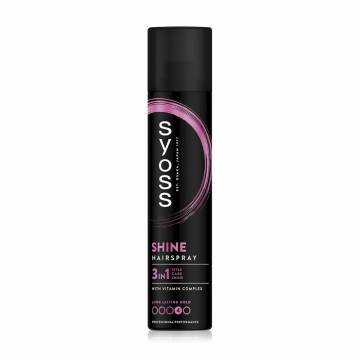 Лак для волос Syoss Shine Hairspray фиксация 4 (экстрасильная), 300 мл Лак для волос Syoss Shine Hairspray фиксация 4 (экстрасильная), 300 мл