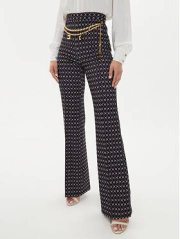 Elisabetta Franchi Штани з тканини PA-S35-46E2-V470 Чорний Regular Fit Elisabetta Franchi Штани з тканини PA-S35-46E2-V470 Чорний Regular Fit