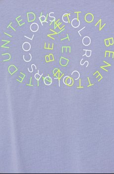 Детская хлопковая футболка United Colors of Benetton