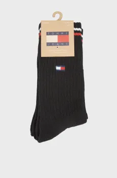 Черные носки (2 пары) ICONIC Черный 39-42 Tommy Hilfiger 701228176