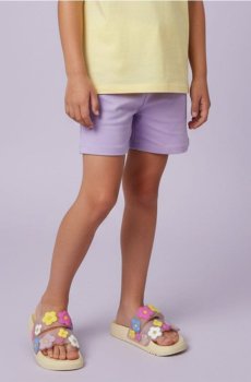 Капці з кольоровими 3D квітами - кремовий