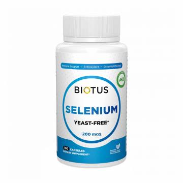 Селен Biotus Selenium без дрожжей, 200 мкг, 100 капсул