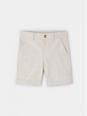Mayoral Шорти з тканини 3267 Бежевий Regular Fit Mayoral Шорти з тканини 3267 Бежевий Regular Fit