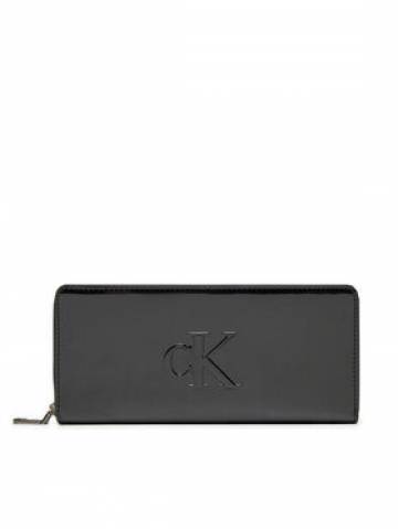 Calvin Klein Jeans Великий жіночий гаманець Sculpted Zip Around Im K60K613060 Чорний Calvin Klein Jeans Великий жіночий гаманець Sculpted Zip Around Im K60K613060 Чорний