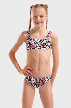 Детский купальник WATER PRINT BIKINI BRALETTE Разноцветный 6 Arena 011031-150