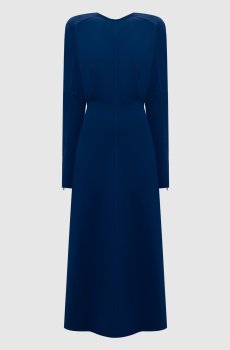 Синее платье миди Dolman