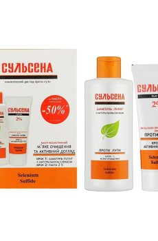 Набор для волос Сульсена (шампунь-пилинг против перхоти, 150 мл + паста 2% против перхоти, 75 мл)