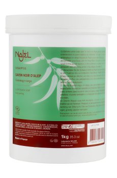 Черное алеппское мыло Najel Black Aleppo Soap Eucalyptus с эвкалиптом, 1 кг
