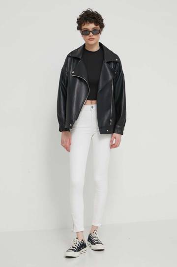 Топ Tommy Jeans женский цвет чёрный DW0DW17985 Топ Tommy Jeans женский цвет чёрный DW0DW17985
