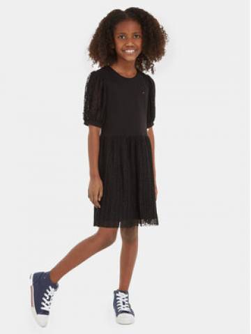 Tommy Hilfiger Повсякденна сукня KG0KG07671 Чорний Regular Fit Tommy Hilfiger Повсякденна сукня KG0KG07671 Чорний Regular Fit