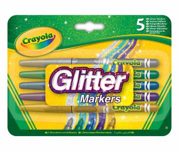 Набір фломастерів Crayola з блискітками 5 шт (256354.012) Набір фломастерів Crayola з блискітками 5 шт (256354.012)