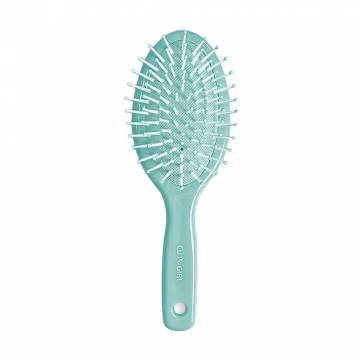 Детская щетка-mini для волос Dini Kids овальная, мятная, 1 шт (dm-700) Детская щетка-mini для волос Dini Kids овальная, мятная, 1 шт (dm-700)