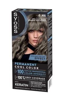 Стойкая крем-краска для волос SYOSS Permanent Cool Color 6_46 Холодный темно-русый, 115 мл