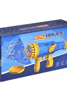 Детский пистолет с мыльными пузырями YG Toys на батарейках, в коробке, 28*9*15 см, от 3 лет (P076)