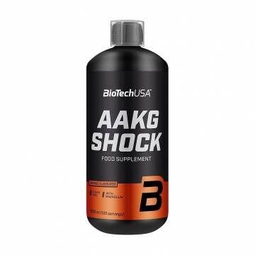 Предтренировочный комплекс BioTech USA AAKG Shock Апельсин, в жидкости, 1 л