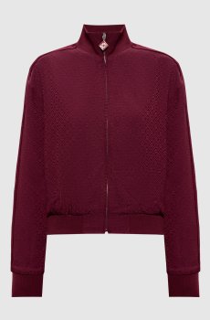 Бордовая спортивная куртка в эмблемы шаблон