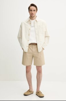 Хлопковая рубашка A.P.C. surchemise basile brodee poitrine