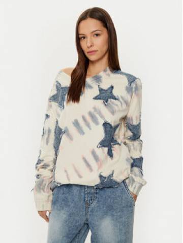 One Teaspoon Світшот Denim Star 26795C Бежевий Relaxed Fit One Teaspoon Світшот Denim Star 26795C Бежевий Relaxed Fit