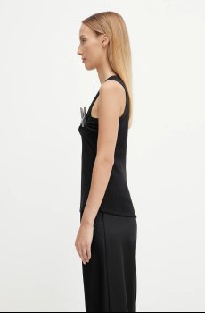 Хлопковый топ Coperni Washing Clip Rib Top