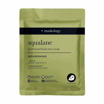 Питательная тканевая маска для лица Hive +Maskology Squalane Nourishing Professional Facial Sheet Mask со скваланом, 22 мл Питательная тканевая маска для лица Hive +Maskology Squalane Nourishing Professional Facial Sheet Mask со скваланом, 22 мл