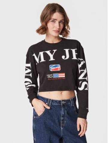 Tommy Jeans Блузка Modern Sport DW0DW14909 Чорний Relaxed Fit Tommy Jeans Блузка Modern Sport DW0DW14909 Чорний Relaxed Fit