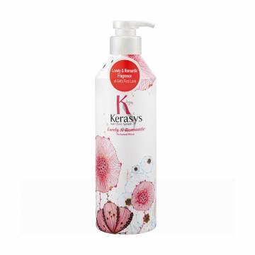 Парфюмированный кондиционер KeraSys Lovely & Romantic Perfumed Rince для поврежденных волос, 600 мл Парфюмированный кондиционер KeraSys Lovely & Romantic Perfumed Rince для поврежденных волос, 600 мл