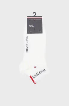 Мужские белые носки (2 пары) QUARTER Белый 39-42 Tommy Hilfiger 701232466