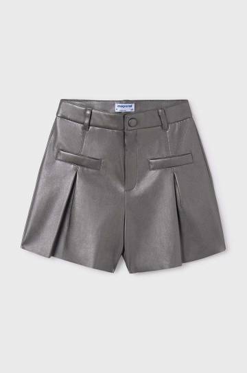 Детские шорты Mayoral цвет серебрянный однотонные 7213