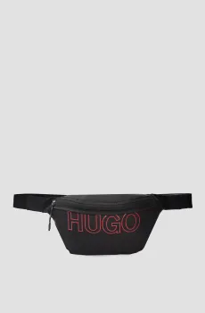 Мужская черная поясная сумка Черный ONESIZE HUGO 50447515;001