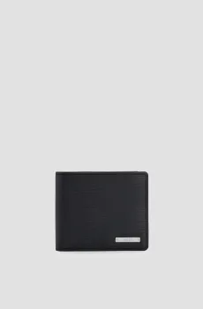 Мужской черный кожаный кошелек Черный ONESIZE BOSS 50470471;001