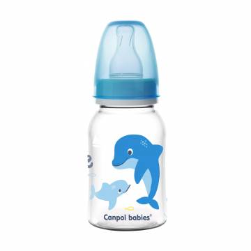 Бутылочка для кормления Canpol Babies Love & See с рисунком, с рождения, голубая, 120 мл (59/300) Бутылочка для кормления Canpol Babies Love & See с рисунком, с рождения, голубая, 120 мл (59/300)