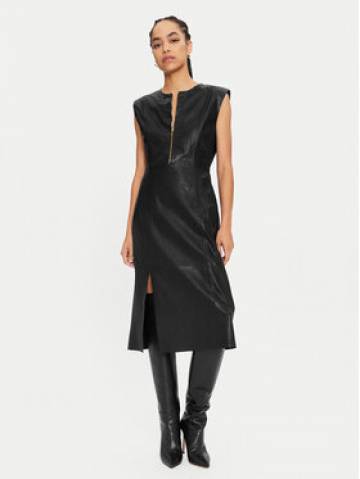 Bruuns Bazaar Шкіряна сукня Agathea BBW4183 Чорний Slim Fit Bruuns Bazaar Шкіряна сукня Agathea BBW4183 Чорний Slim Fit