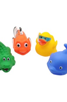 Набор для купания Bibi Toys Водные жители, от 3 лет, 9.5*6*9 см, 4 шт (760929BT)