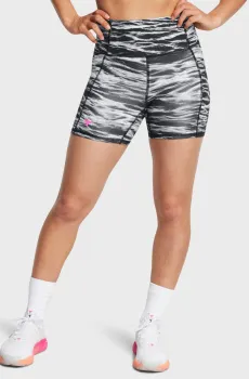 Женские черные велосипедки с узором Pjt Rck HWT Shorts Tools Черный XL Under Armour 1388091-001