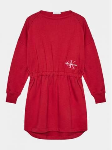 Calvin Klein Jeans Трикотажна сукня Monogram IG0IG02316 D Червоний Relaxed Fit Calvin Klein Jeans Трикотажна сукня Monogram IG0IG02316 D Червоний Relaxed Fit