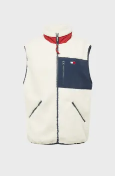 Мужской белый жилет TJM OUTDOOR TEDDY MIX MEDIA VEST Белый XXL Tommy Jeans DM0DM18900