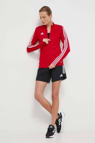 Кофта для тренинга adidas Performance Tiro 23 цвет красный с аппликацией Кофта для тренинга adidas Performance Tiro 23 цвет красный с аппликацией