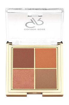 Палетка теней для век Golden Rose Quattro Eyeshadow Palette, 05 Red Brick, 4.4 г
