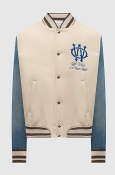 Бежевый бомбер с шерстью