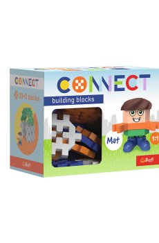 Детский конструктор Trefl Connect с игровой фигуркой Mat, от 4 лет, 35 деталей (62005)