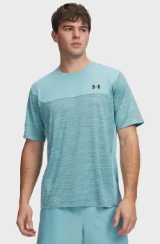 Мужская голубая футболка UA Tech Utility SS-BLU Голубой L Under Armour 6004965-425