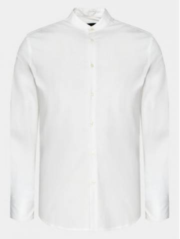 Sisley Сорочка 5CNXSQ032 Білий Slim Fit Sisley Сорочка 5CNXSQ032 Білий Slim Fit