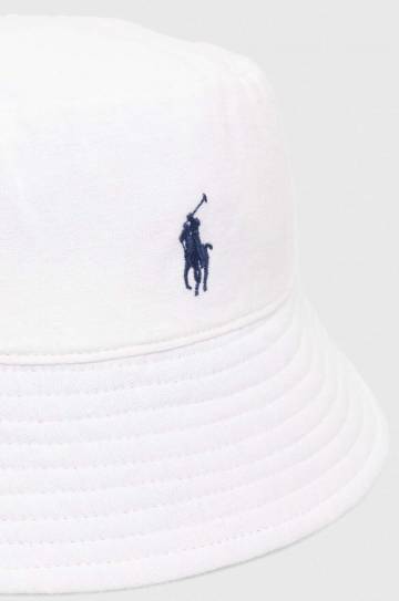Льняная шляпа Polo Ralph Lauren цвет белый 455938465 Льняная шляпа Polo Ralph Lauren цвет белый 455938465