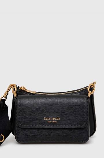 кожаная сумочка Kate Spade цвет чёрный кожаная сумочка Kate Spade цвет чёрный