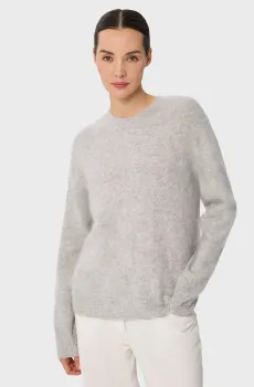 Женский серый кашемировый джемпер Серый 42 MARC&ANDRE W25-00CH1219