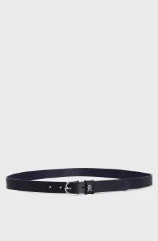 Женский темно-синий кожаный ремень ESSENTIAL EFFORTLESS 2.5 Синий 85 Tommy Hilfiger AW0AW16354