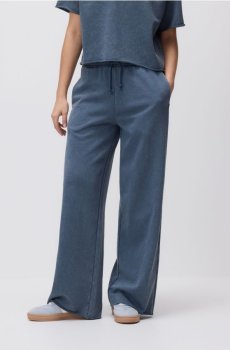 Reserved - Штани з бавовною - темно-синій - 924HS-95X